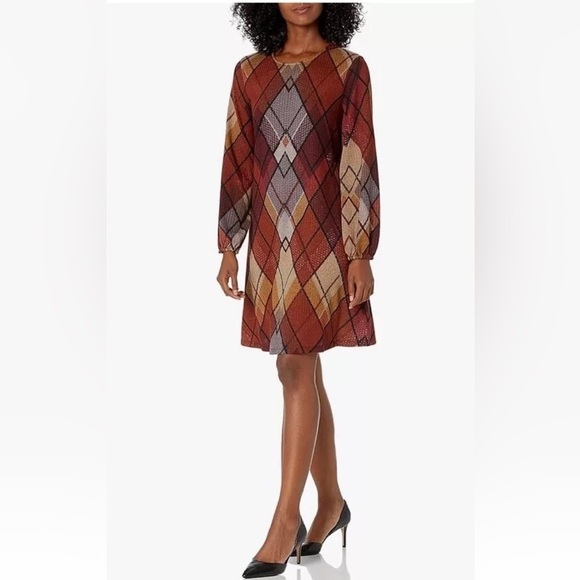 Nine West Dresses & Skirts - Nine West Plaid Shift Dress Womens Size 6‎ (339)